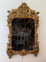 18th C. French Gilded Louis XV Mirror by 