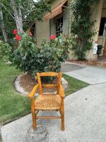 19th C. French Beech Child's Chair by 