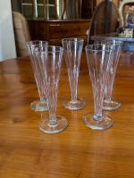 Set/5 19th C. French Champagne Flutes by 