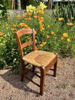 Turn of 19th/20th C. French Beech Child's Chair by 