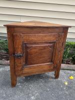 Early 1900's French Oak Corner Cabinet by 