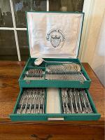 61 Piece Set of French Siilverplate Flatware by 