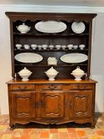 19th C. French Louis XV-Style Oak Vaissellier by 