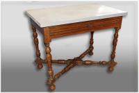 18th C. French LXIV  Walnut Side Table by 