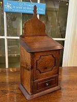 18th C. French Walnut Salt Box by 