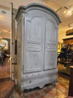 18th C. French Painted Provencale Armoire by 