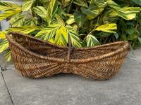 19th C. French Grape Harvesting Basket by 