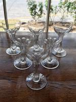 Set of 6 French Champagne Flutes by 