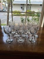 Set/9 French Wine Glasses by 