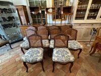 Set of 10 19th C. French Dining Chairs by 