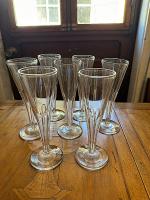 Set/7 Crystal Champagne Flutes by 