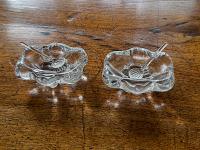 Pair of French Daum Crystal Salt Cellars by 