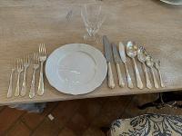 Set of 145 Pieces of French Silverplate Flatware by 