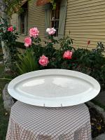 French White Porcelain Fish Platter by 