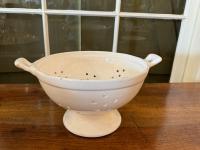 French White Porcelain Colander by 