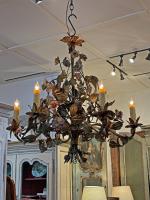 Early 20th C. French 6-Arm Chandelier by 