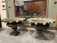 Pair of 19th/20th C. French Cast Iron Jardinieres by 