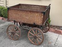 Turn of 19th/20th C. French Wooden Wagon by 