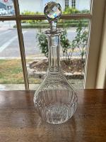 French Glass Carafe with Stopper by 