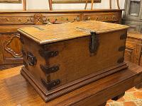 17th C.  French Walnut Traveling Trunk by 