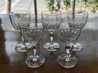 Set/5 French White Wine Glasses by 