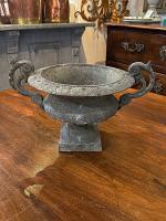 French Grey-Green Cast Iron Jardiniere by 