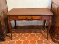 18th C. French Louis XV-Style Oak Side Table by 