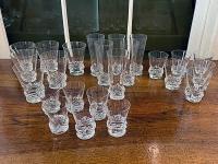 Set of 24 Daum "Sorcy" Pattern Glasses by 