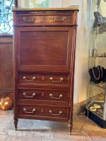 18th C. French Mahogany Secretary-Desk by 