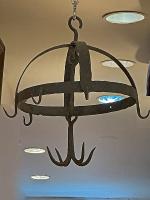 18th C French Iron Sausage Hanger by 