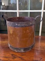 French Copper Pot with Iron Handles by 