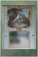 18th C. French Painted LXV Trumeau by None None