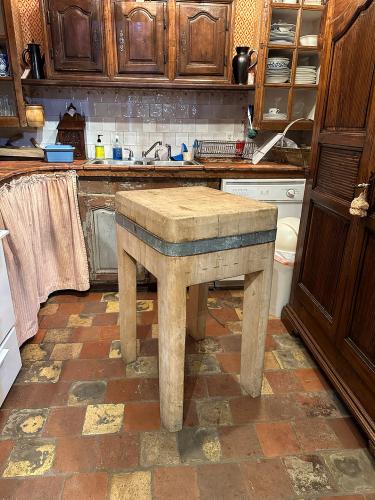 1950"s Wooden Butcher Block by 