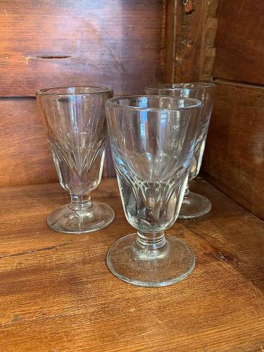 Set/3 Early 20th C. Absinthe Glasses by 