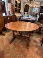 19th C. French Pine Wine Table by 