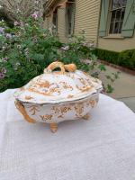 18th C. Moustier Covered Tureen by 