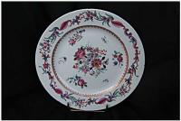 18th C. Handpainted Chinese Export Plate by None None