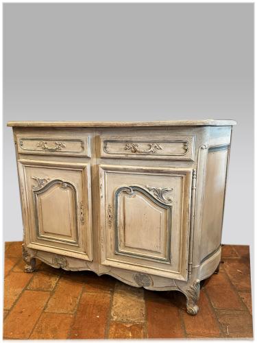 18th C. French Painted LXV Buffet by 