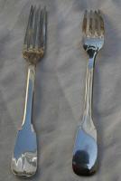 20th C. French Silver Plated Fork by None None
