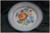 1900's Faïence Hand-Painted Plate by None None