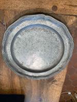 18th C. French Pewter Tray by 
