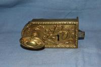 French 19th C. Cast Bronze Lock by None None