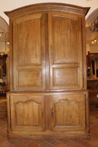 18th C. French Oak Buffet a Deux Corps by None None