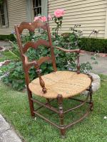 19th C. French Fireside Chair by 