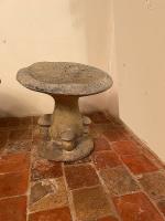 French Cement Mushroom Stool by 