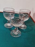 Set of Three French Bistro Glasses by 