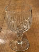 19th C. French Crystal Louis Philippe Bistro Glass by 