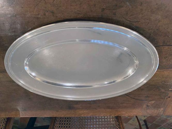 French Christofle Oval Silverplate Platter by 