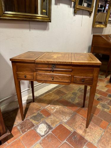 18th C. French Walnut Louis XVI Dressing Table by 