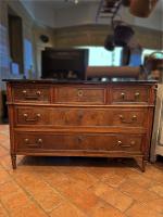 19th C. French Louis XVI-Style Walnut Commode by 